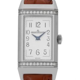 Jaeger-LeCoultre Reverso One 201.8.47 , Arabic Numerals, 2017, Very Good, Case material Steel, Bracelet material: Leather