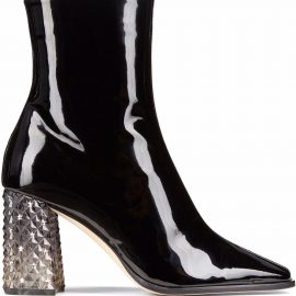 Jimmy Choo Bryelle 85mm patent leather boots - Black