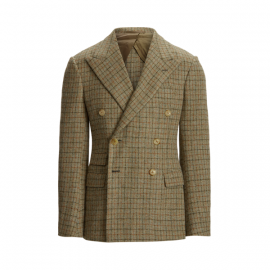 Kent Checked Wool Tweed Suit Jacket