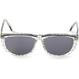 Krizia Pre-Owned d-frame sunglasses - Black
