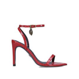 Kurt Geiger London Shoreditch Sandal - Red strap ankle heel