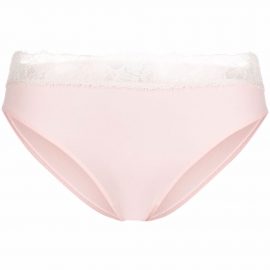La Perla lace-trim cotton briefs - Pink