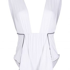La Reveche paneled one-piece swimsuit - White