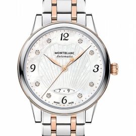 Ladies Montblanc Boheme 28mm Date Automatic Diamond Watch 119098