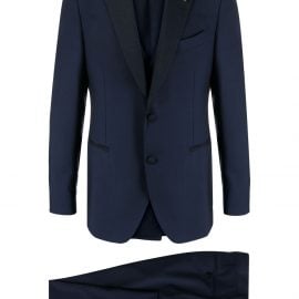 Lardini single-breasted three-piece suit - Blue