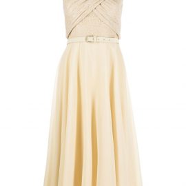 Lauren Ralph Lauren sequin-embellished off-shoulder cocktail dress - Gold