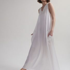 Lindsay Nicholas New York Maxi Dress in White