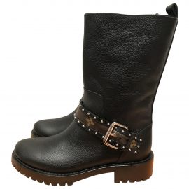 Louis Vuitton Discovery leather biker boots