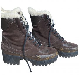 Louis Vuitton Laureate ankle pony-style calfskin snow boots