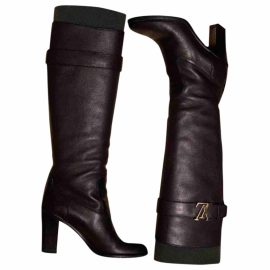 Louis Vuitton Snowball leather riding boots