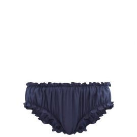 Loup Charmant - Frilled Organic-cotton Bloomer Briefs - Womens - Navy