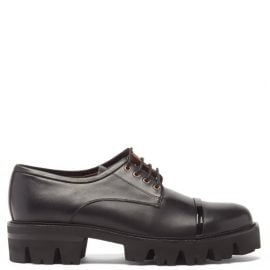Malone Souliers - Bryn Chunky-sole Leather Derby Shoes - Womens - Black