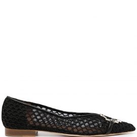 Malone Souliers Collina woven ballet shoes - Black