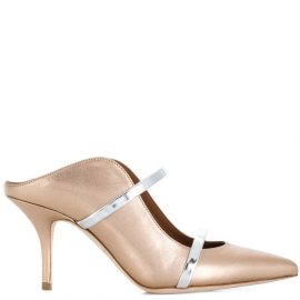 Malone Souliers Maureen pointed mules - Gold