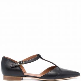 Malone Souliers ankle-strap ballerina shoes - Black