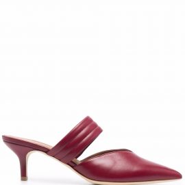 Malone Souliers pointed leather pumps - Red