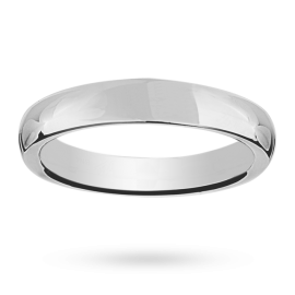 Mappin & Webb 5mm heavy court gents wedding ring in platinum - Ring Size U