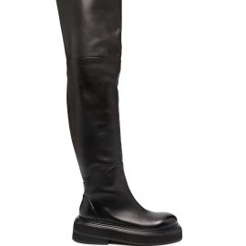 Marsèll over-the-knee leather boots - Black