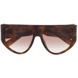 Max Mara D-frame oversized sunglasses - Brown