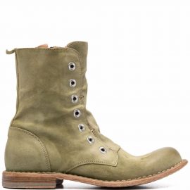 Moma laceless leather calf boots - Green
