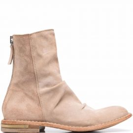 Moma mid-calf leather boots - Neutrals