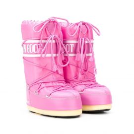 Moon Boot Kids Icon Junior lace-up snow boots - Pink