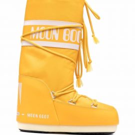 Moon Boot Kids Icon Junior lace-up snow boots - Yellow