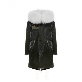 Mr & Mrs Italy Classic Jazzy Parka For Woman With Raccoon Fur