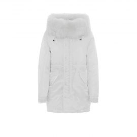 Mr & Mrs Italy Total White New York Warm Parka Midi For Woman