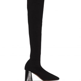 NEOUS Lepus 70mm over-knee knit boots - Black