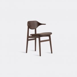 NORR11 Seating - 'Buffalo Chair', dark brown in Dark Brown FSC certified oak - Dark Stain
