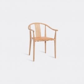 NORR11 Seating - 'Shanghai' chair, cognac in Cognac FSC certified ash - Smoked,
