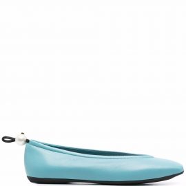 Nicholas Kirkwood DELPHI pearl-embellished ballerina shoes - Blue