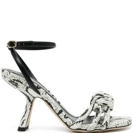 Nicholas Kirkwood Lexi 75mm knotted high-heel sandals - White