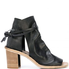 Officine Creative tied ankle boots - Black