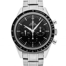 Omega Black Stainless Steel Speedmaster Moonwatch Chronograph Anniversary Series 311.32.40.30.01.001 Men's Wristwatch 39 MM