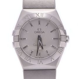 Omega Constellation Blush 123.10.24.60.02.001 Ladies Stainless Steel Watch Quartz Silver Dial, Silver