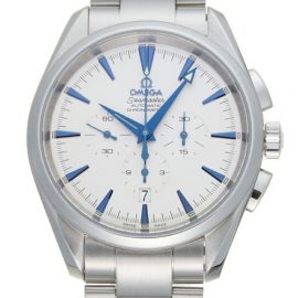 Omega Seamaster Aqua Terra Chronograph Men's Watch 2512.30 Stainless Steel White Dial, White