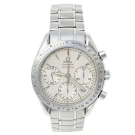 Omega Silver Stainless Steel Speedmaster 178.0068 Automatic Men's Wristwatch 39 mm, Silver