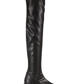 Over-The-Knee Stretch Leather Boots