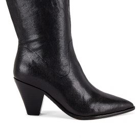 PAIGE Landyn Mid Calf Boot in Black. Size 6, 6.5.