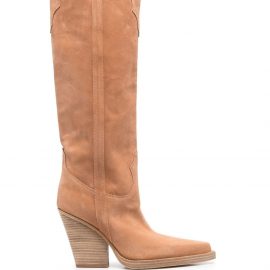 Paris Texas El Dorado knee-high leather boots - Neutrals