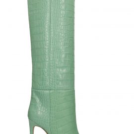 Paris Texas High Heels Boots In Green Leather