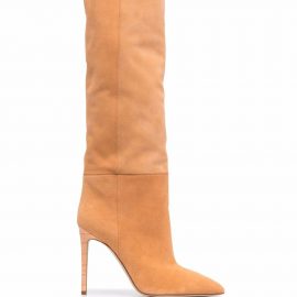 Paris Texas knee-high suede stiletto boots - Orange