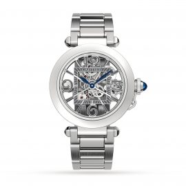 Pasha De Cartier Watch 41mm, Automatic Movement, Steel, Interchangeable Metal And Leather Straps