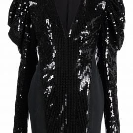 Philosophy Di Lorenzo Serafini sequin puff-sleeve mini dress - Black