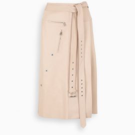 Pink leather wallet skirt