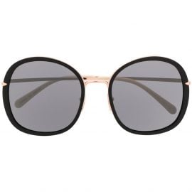Pomellato Eyewear oversized round-frame sunglasses - Black