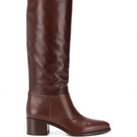 Prada pointed toe knee high boots - Brown