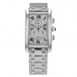 Pre-Owned Cartier Tank Americaine Mens Watch W26033L1/ 2312